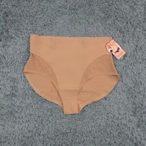 Shapermint Essentials Shaper Panty Womens L Beige Empower Mesh High Waist NWT
